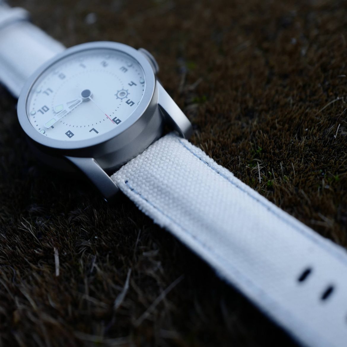 Telemark watch on Japanese canvas
