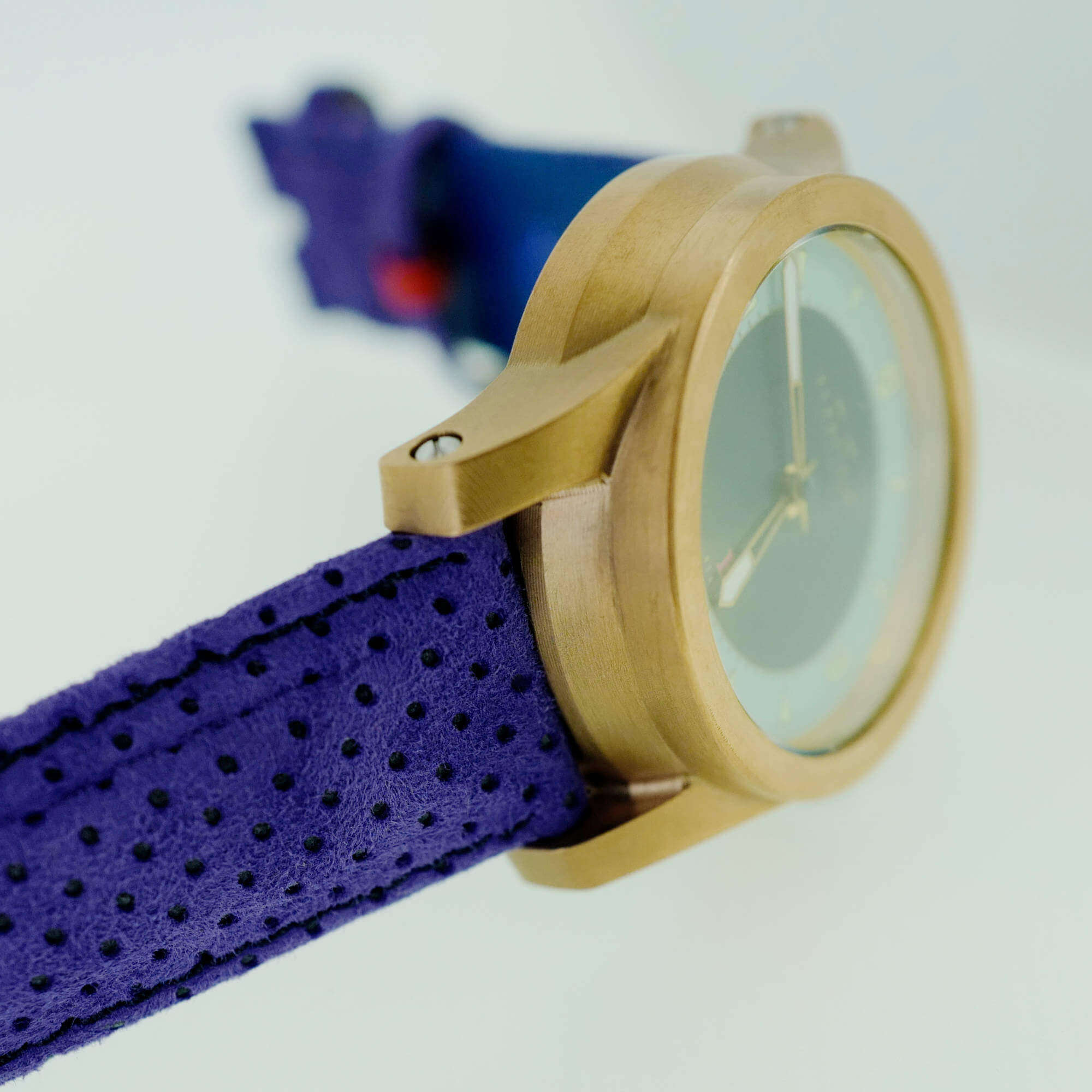 Purple Perforated Watch Strap